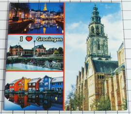 10 stuks Mega koelkastmagneet Groningen MEGA_V_GR1.001