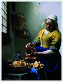 pak 25 posters(35.5Cm / 27.2Cm) POS210 Melkmeisje Johannes Vermeer