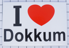 10 stuks koelkastmagneet I Love Dokkum  N_FR11.001