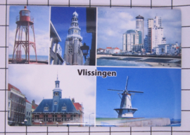 10 stuks koelkastmagneet Vlissingen Zeeland N_ZE5.504