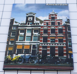 10 stuks koelkastmagneet Amsterdam grachtenpanden  MAC:19.030