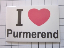 10 stuks koelkastmagneet I love Purmerend N_NH9.004