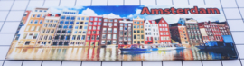 10 stuks koelkastmagneet kleurige grachtenhuisjes Amsterdam  22.032
