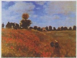 pak 50 stuks Kwaliteitsposters 35 x 45 cm Claude Monet -klaprozenveld