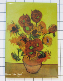 10 stuks koelkastmagneet zonnebloemen Van Gogh  MAC:20.400