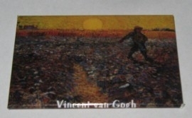 10 stuks koelkastmagneet  Van Gogh hooiveld MAC:20.416
