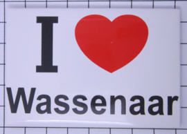 10 stuks koelkastmagneet  I love Wassenaar   N_ZH14.001