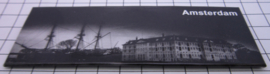 10 stuks koelkastmagneet Amsterdam  scheepvaartmuseum zwart wit 22.020