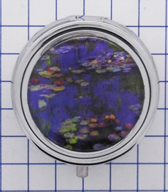 PIL 305 pillendoosje met spiegel blaue waterlelies Vincent van Gogh