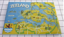 10 stuks koelkastmagneet plattegrond / kaart Zeeland N_ZE1.008