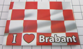 10 stuks koelkastmagneet vlag  I love Noord Brabant   N_NB5.001