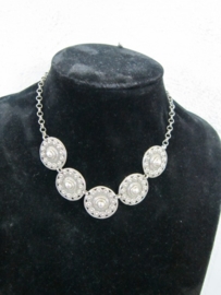 ZKC703 collier 5 Zeeuwse knop met rand