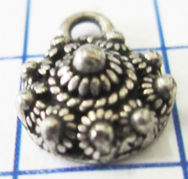 klein plat zeeuws knoopje eenoog ZB003