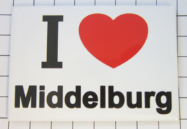 10 stuks koelkastmagneet Zeeland I ♥ Middelburg N_ZE2.001