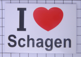 10 stuks koelkastmagneet I love Schagen N_NH11.001