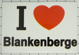 10 stuks koelkastmagneet I Love Blankenberge N_BO601