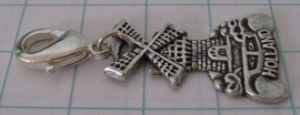 clip verzilverd molentje plat CLI 020