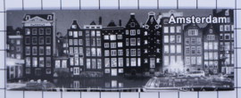 10 stuks koelkastmagneet grachtenhuizen zwart wit Amsterdam  22.017
