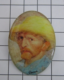 BRO 805 Vincent van Gogh zelfportret broche