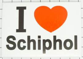 10 stuks koelkastmagneet I love Schiphol  N_NH19.002