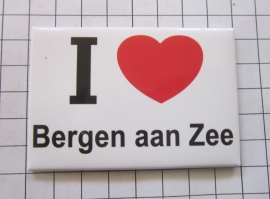 10 stuks koelkastmagneet I love Bergen aan Zee N_NH6.502