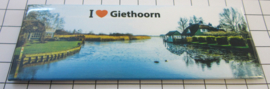 10 stuks koelkastmagneet I love Giethoorn P_OV2.0010 niet verkrijgbaar