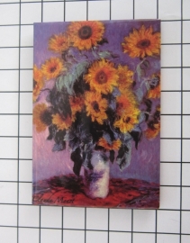 10 stuks koelkastmagneet zonnebloemen Claude Monet MAC:20.450