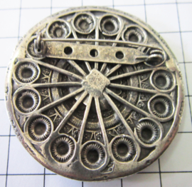 Zeeuwse knop Broche, zeer groot, 5 cm doorsnede ZKB907