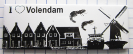 10 stuks koelkastmagneet Volendam  P_NH4.0018