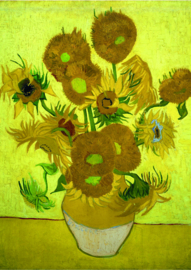10 stuks poster op karton Zonnebloemen Vincent van Gogh POS-0003 posters(20.8Cm / 29.5Cm)
