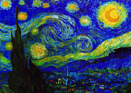 10 stuks poster op karton Sterrennacht boom Vincent van Gogh POS-0008 posters(20.8Cm / 29.5Cm) 