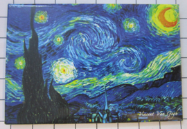 10 stuks koelkastmagneet sterrennacht Vincent Van Gogh MAC:20.407