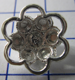 ZB204-Z Zeeuwse Knop echt Zilver