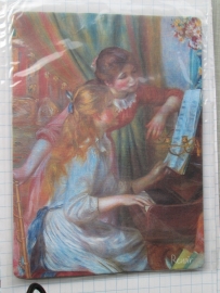 10 stuks muismat meisjes piano van Auguste Renoir