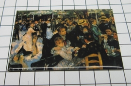 10 stuks koelkastmagneet bal moulin de la galette Auguste Renoir MAC:20.354