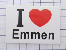 N DR1.001 I love Emmen koelkastmagneet 10 stuks