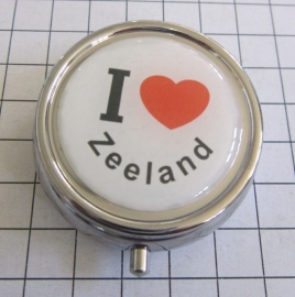 PIL_ZE1.001 pillendoosje met spiegel ik hou van Zeeland