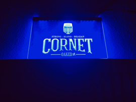 Cornet neon bord lamp LED verlichting reclame lichtbak bier
