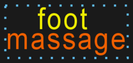 Foot voet Massage LED bord verlichting lichtbak reclamebord #D