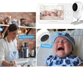 Wifi babyfoon camera baby foon monitor + 4.3 inch scherm