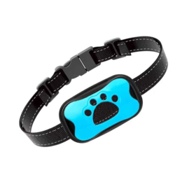 Vibratie anti blafband antiblafband geluid hond honden waterdicht *blauw*