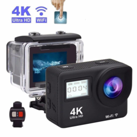 Ultra HD 4K WIFI Action go cam pro 11 12 camera +HDMI/DUAL/SELFIE *zwart*