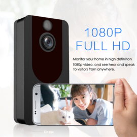 Wifi deurbel intercom video camera deur bel ring EKEN V7 + app