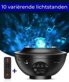 Galaxy lamp projector sterrenhemel nachtlamp sterrenhemel + bluetooth*ZWART*