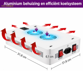 Kweeklamp groeilamp bloeilamp LED 1000 watt FULL SPEC