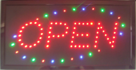 OPEN LED bord lamp verlichting lichtbak reclamebord #C14