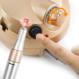 Elektrische nagel vijl frees nagelfrees freesmachine PRO 250-delig *goud*