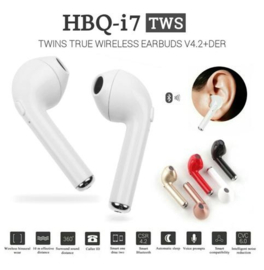 Bluetooth in-ear oortjes in ear oordopjes i7s *3 kleuren* + laadbox