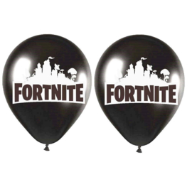 Ballonnen ballon fortnite 10 stuks!! 5x zwart + 5x grijs