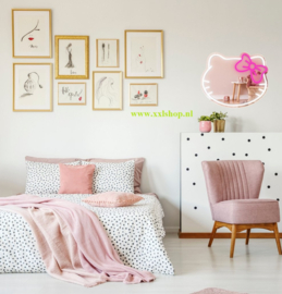 Spiegel NEON verlichting hello kitty led lamp 50x40cm XL 220v